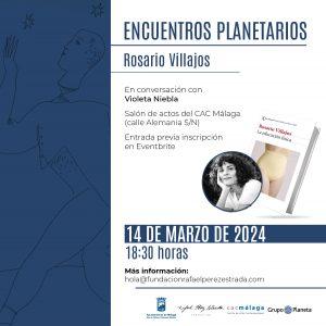Rosario Villajos es la protagonista de la edición de marzo de los Encuentros Planetarios de la Fundación Rafael Pérez Estrada