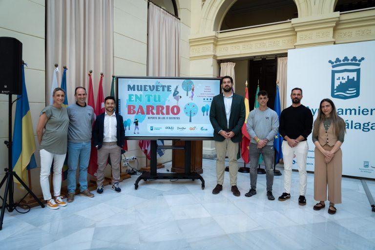 Málaga promueve el deporte al aire libre en los distritos con el programa ‘Muévete en tu barrio’