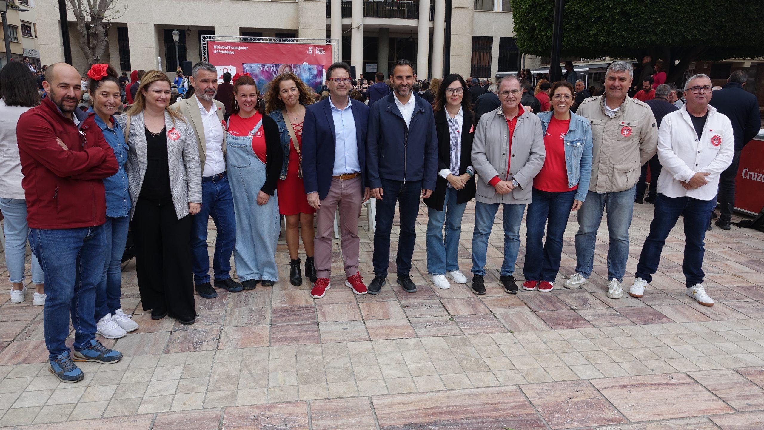 El PSOE reivindica en Rincón de la Victoria los derechos de los trabajadores