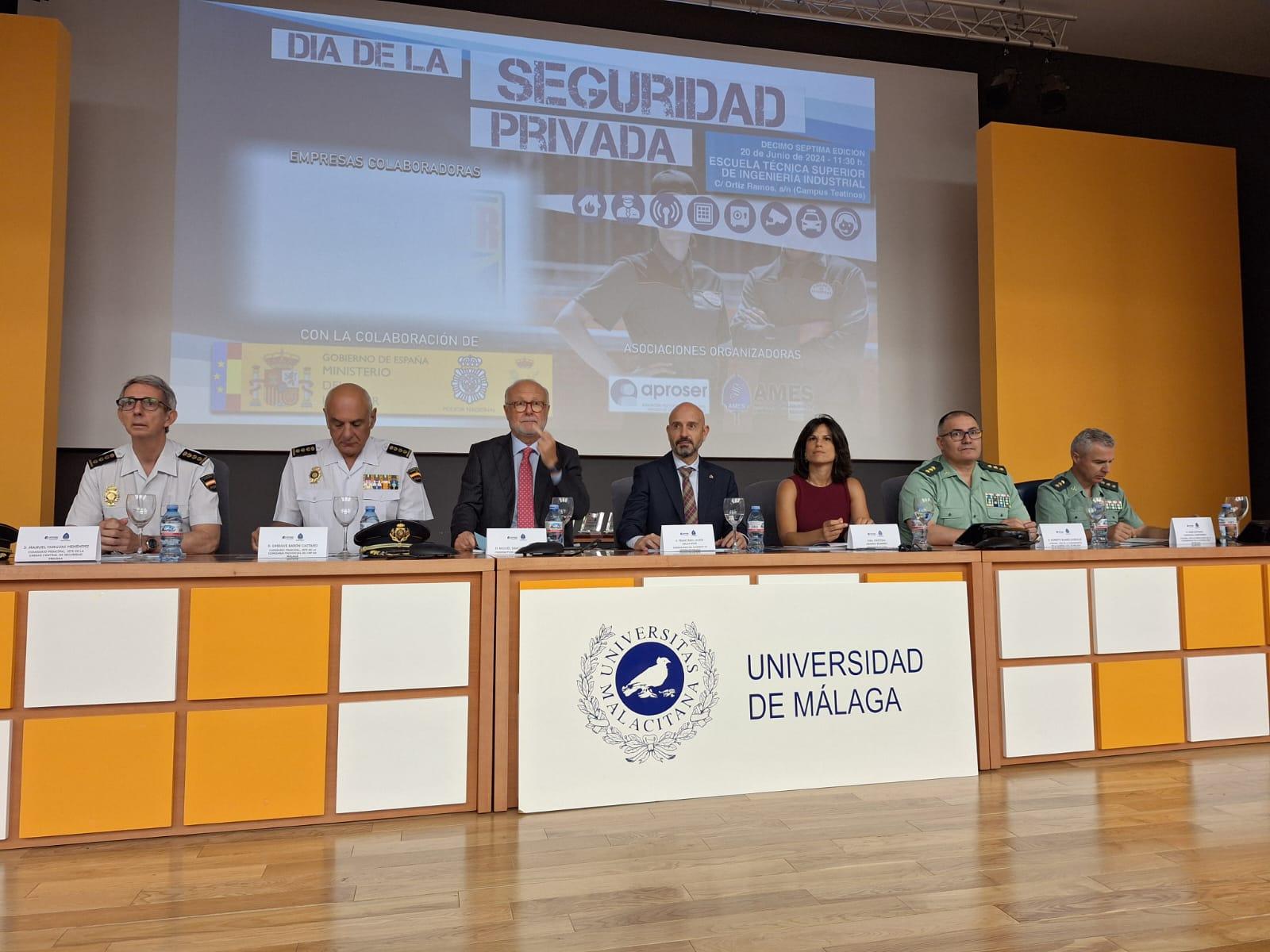 Javier Salas destaca la importancia de la colaboración pública y privada para garantizar la seguridad ciudadana en Málaga