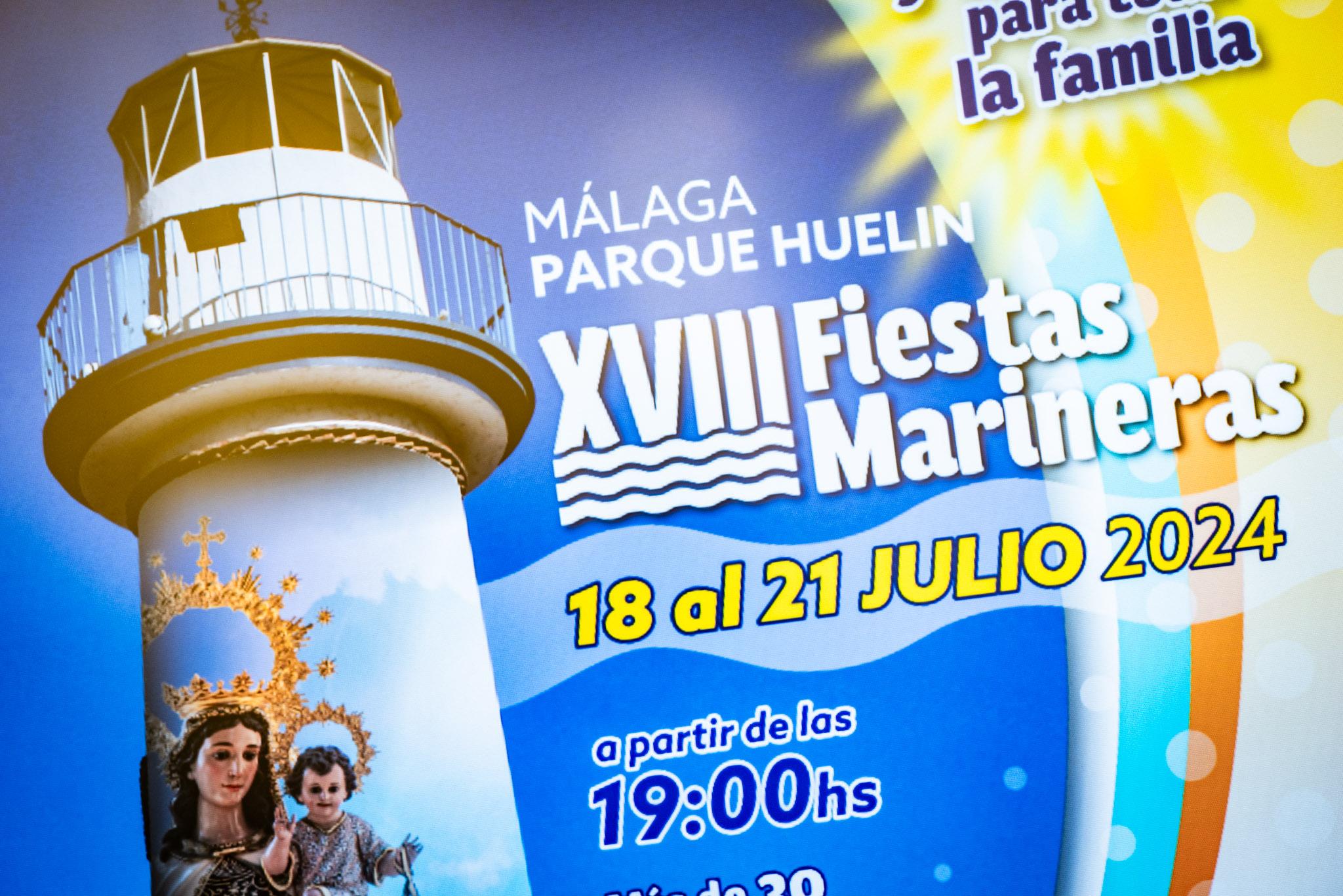 Las XVIII Fiestas Marineras ‘Virgen del Carmen’ del distrito de Carretera de Cádiz se celebrarán entre el 18 y el 21 de julio en el parque de Huelin