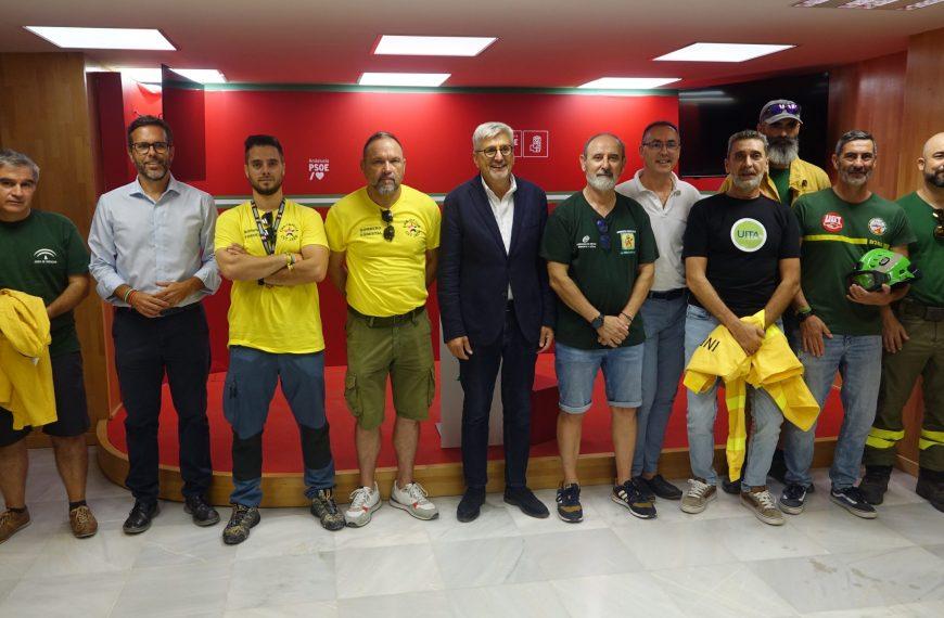 El PSOE de Málaga respalda las reivindicaciones de los trabajadores del INFOCA