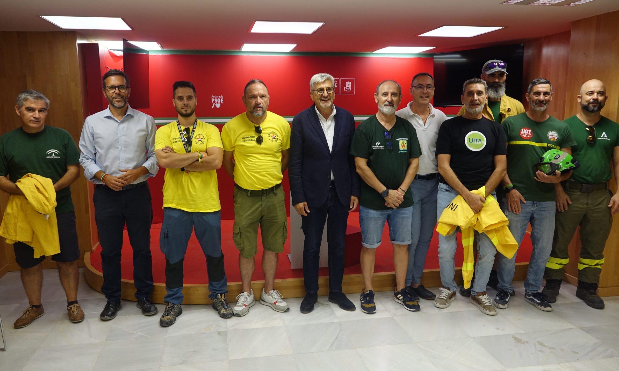 El PSOE de Málaga respalda las reivindicaciones de los trabajadores del INFOCA