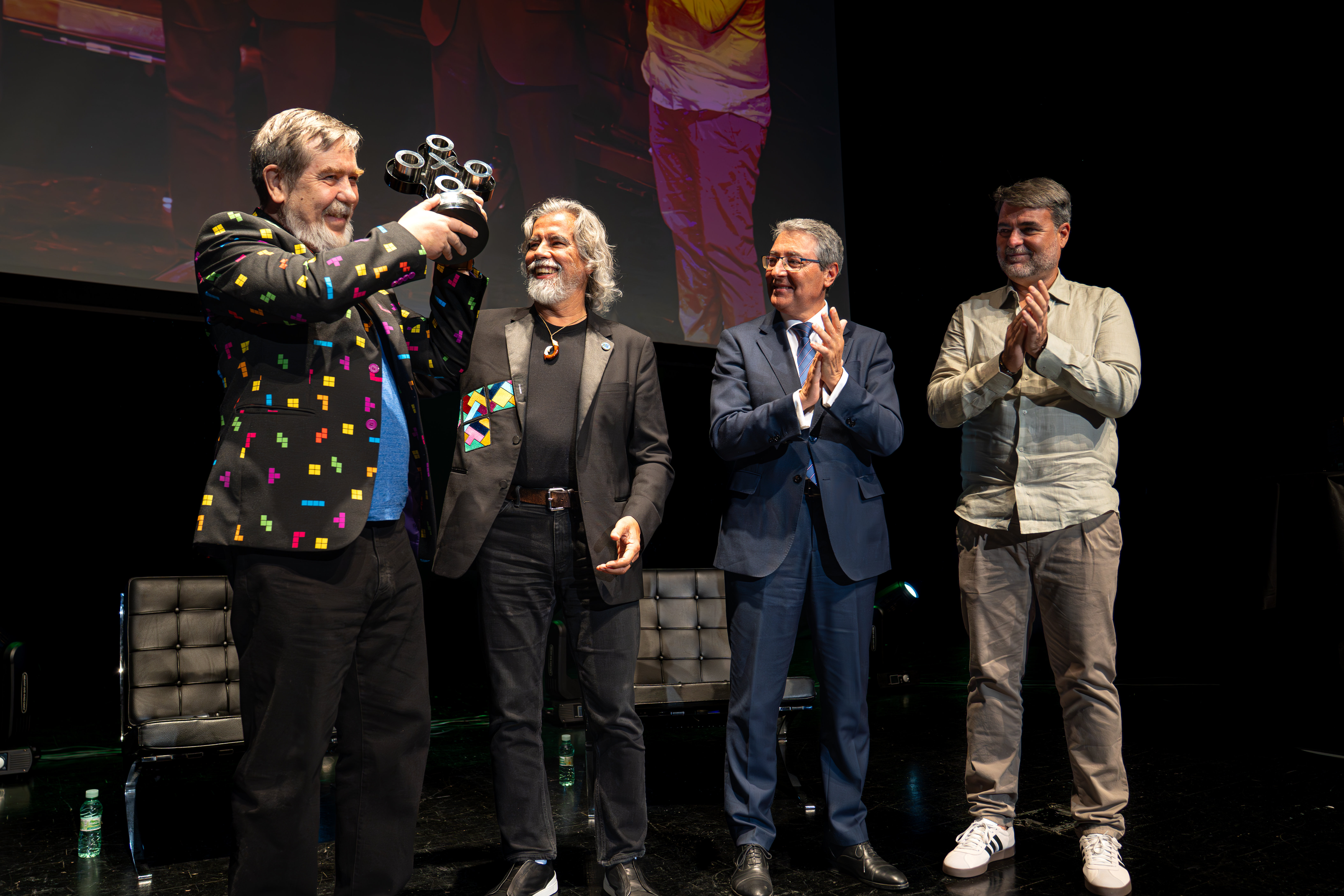Alexey Pajitnov recibe el primer premio OXO Legends en Málaga