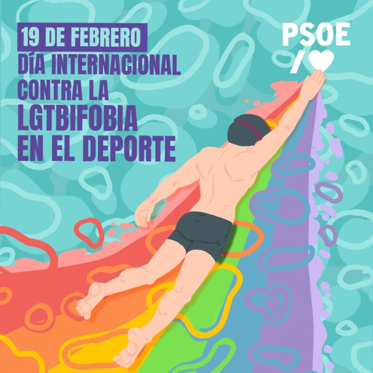 El PSOE reivindica la “unidad frente al odio” ante el Día Internacional contra la LGTBIfobia en el Deporte