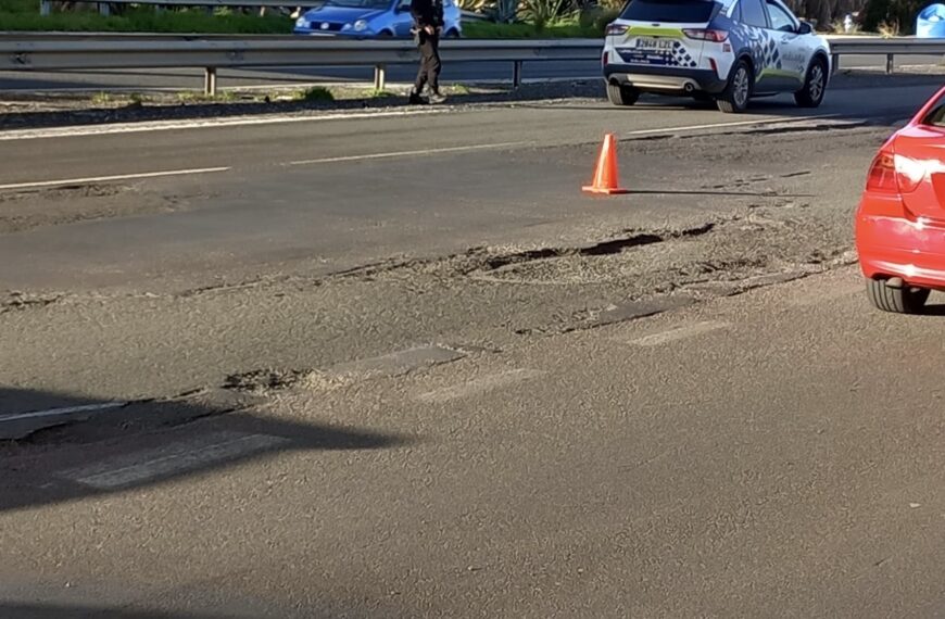El PSOE denuncia el grave deterioro del asfaltado en la MA-21 a su paso por el aeropuerto y Churriana