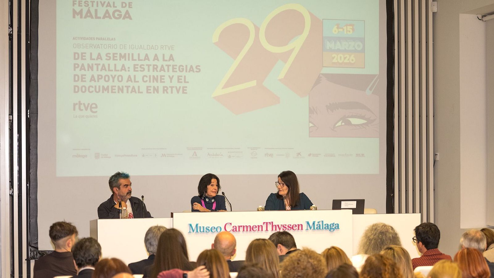 RTVE analiza en el Festival de Málaga sus estrategias de apoyo al cine y al documental