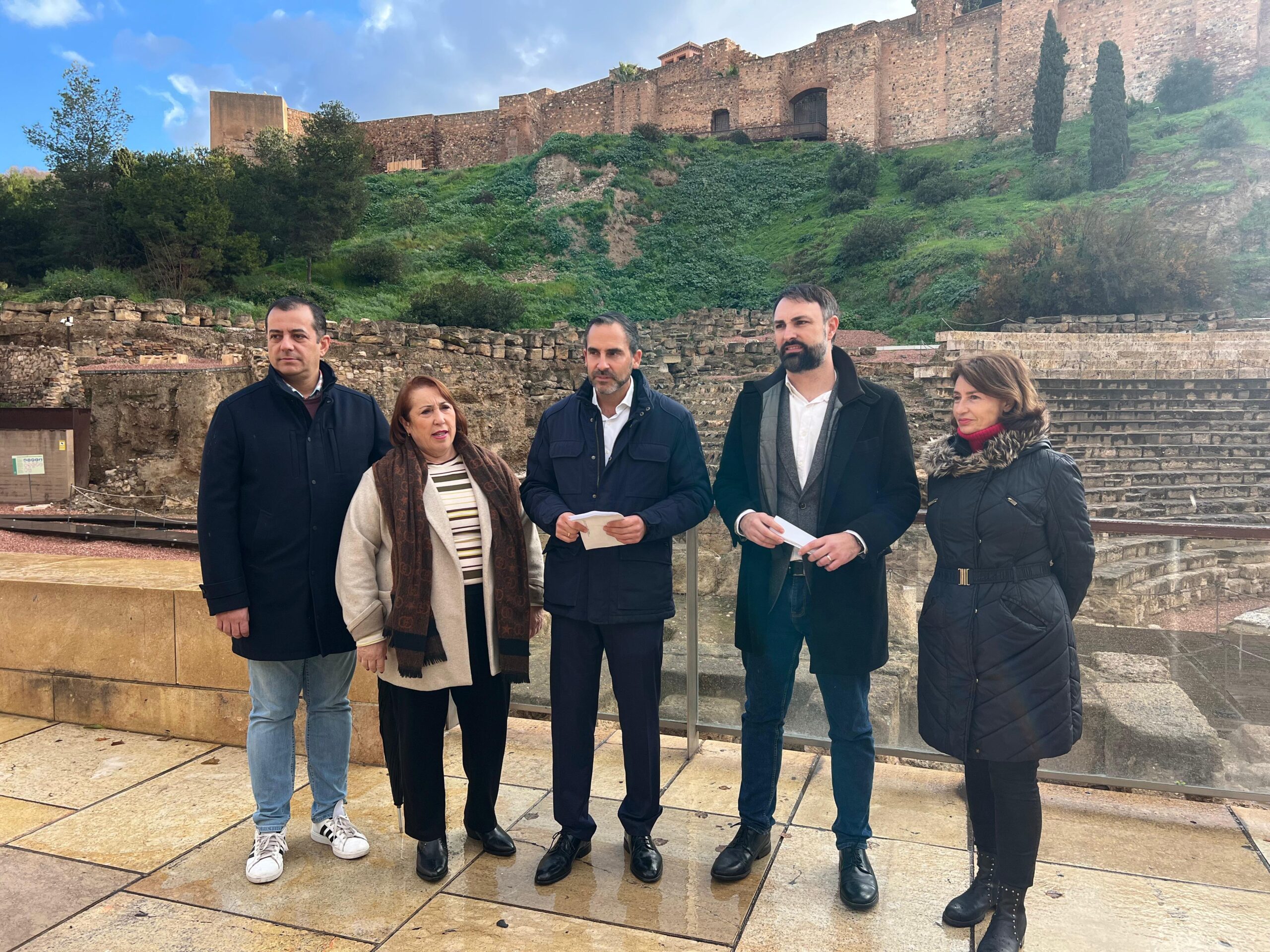 El PSOE exige a De la Torre un “plan de choque inmediato” para la Alcazaba y Gibralfaro por su grave deterioro