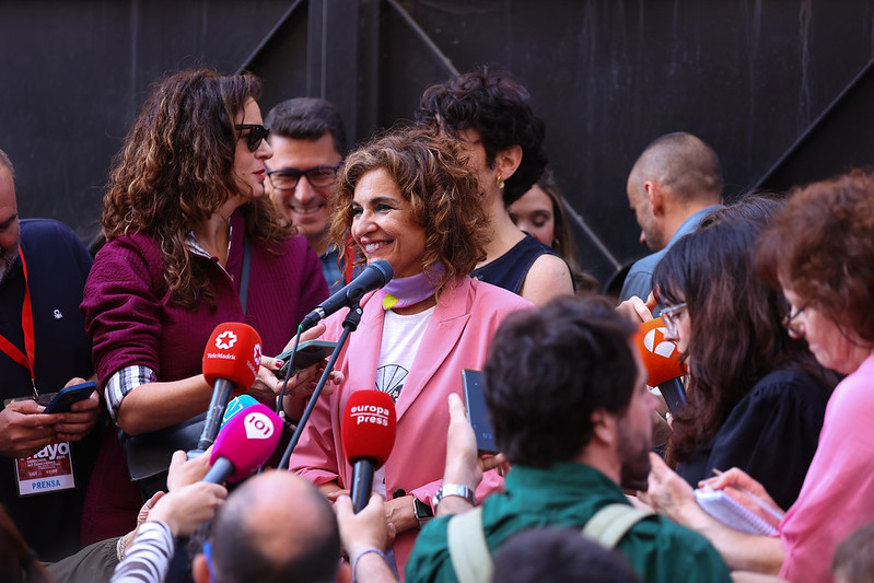 María Jesús Montero pide en el Primero de Mayo el voto de las clases trabajadoras para defender los servicios públicos