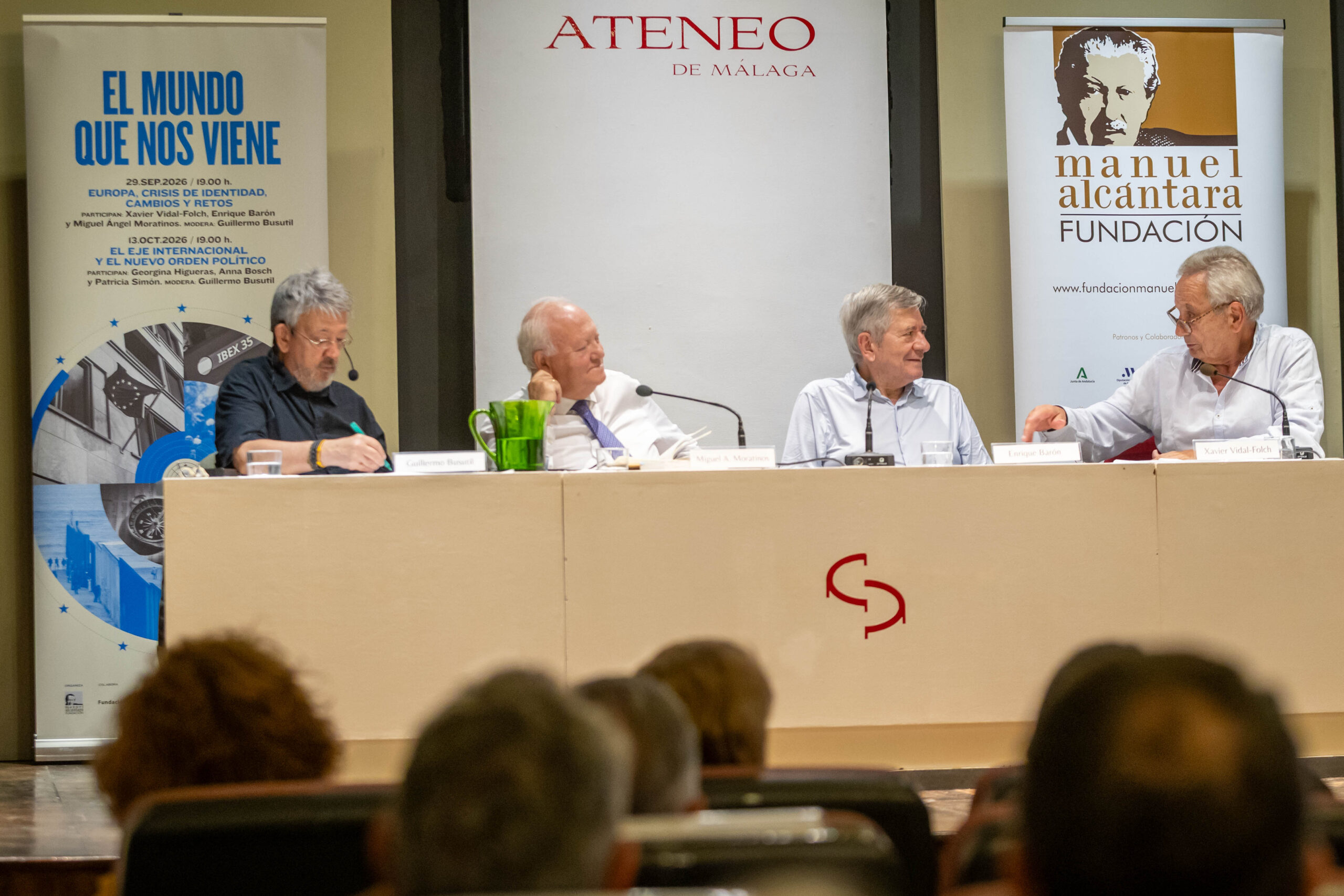 Moratinos, Vidal-Folch y Enrique Barón debaten en Málaga sobre la identidad de Europa y su papel global