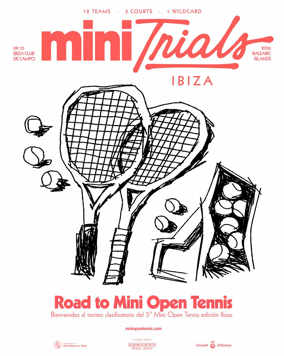 MINI OPEN TENNIS vuelve a Ibiza con una fase previa abierta para ganarse una plaza en el torneo