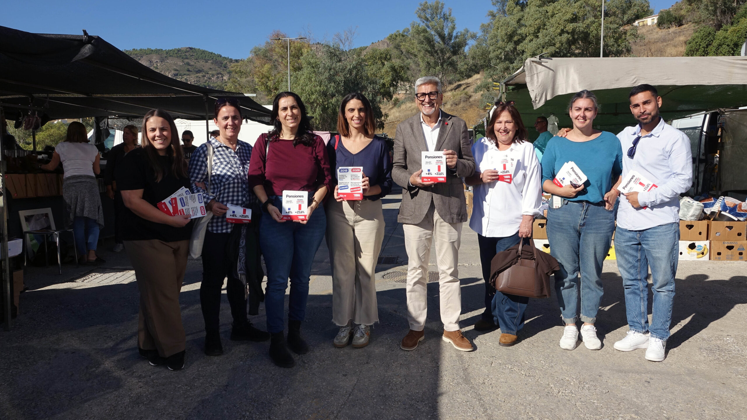 El PSOE de Málaga sitúa las pensiones en el centro del 29N y advierte de que afectan a más de 270.000 malagueños