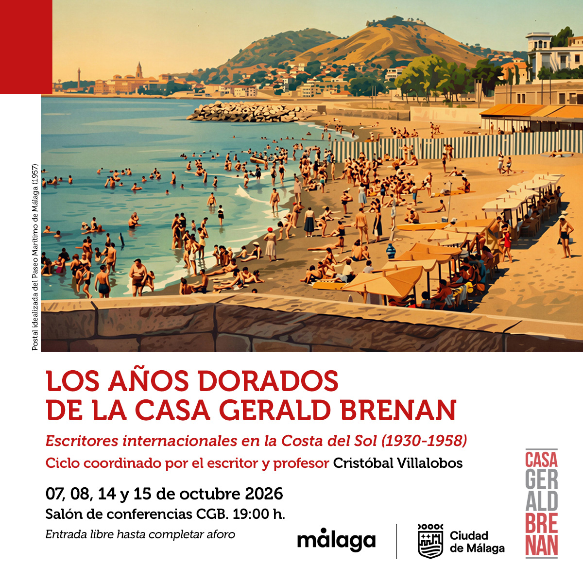 Casa Brenan reúne a grandes nombres de la literatura internacional en el ciclo ‘Los años dorados’